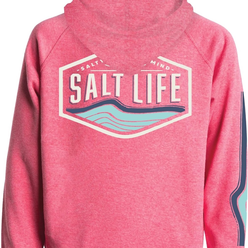Youth large girls salt life sweatshirt with hoodie